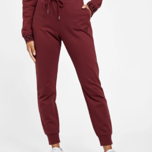Pantalon para dama Guess annie joggers color burgundy shade - talla S