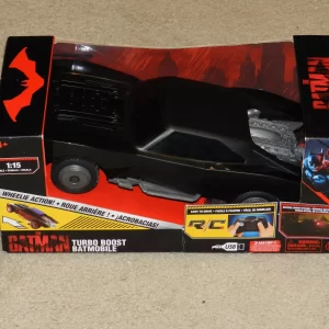 Batimóvil SpinMaster DC 2022 The Batman Turbo Boost con control remoto