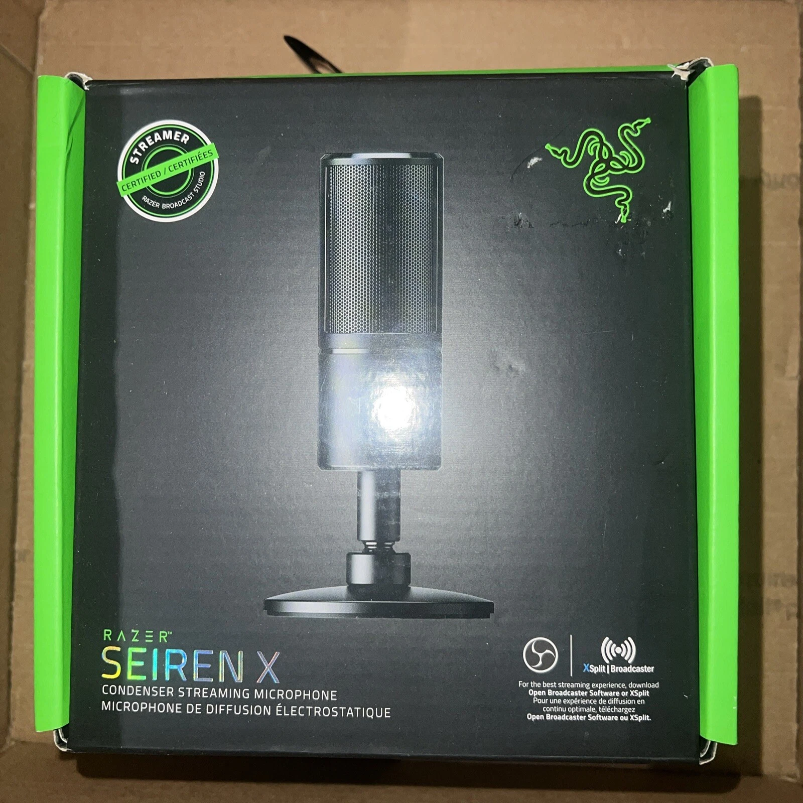 Micrófono para transmisión Razer Seiren X – Calidad Profesional para Streaming