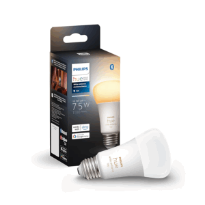 Bombilla LED Inteligente Philips Hue Smart 75W A19 - Luz blanca cálida suave 9290024691A - 110V