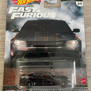 Auto de colecccion Hot Wheels GRL82 Furious Fleet Dodge Charger SRT Hellcat Widebody 3/5