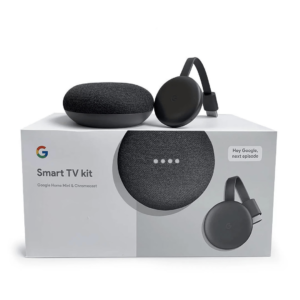 Kit de Smart TV Original Google Home Mini y Chromecast GA00545-US Charcoal