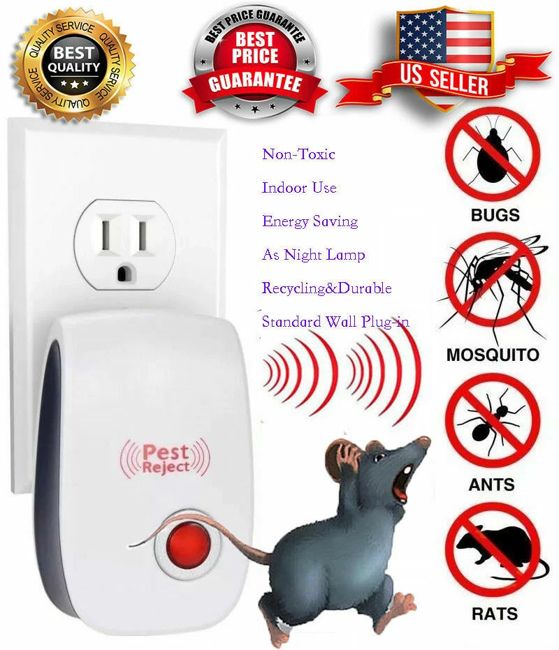 Repelente ultrasónico Pest Reject Pro de plagas Zancudo Mosquitos Polillas Moscas Insectos Roedor - Imagen 3
