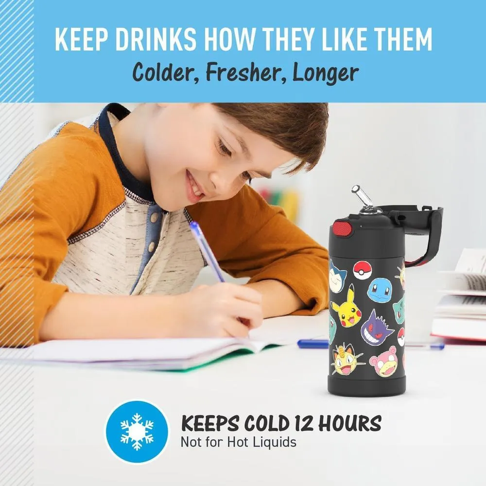 Botella Thermos FUNTAINER, Pokémon, mantiene frío 12 horas - Imagen 4