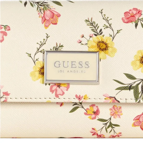 Cartera Guess Abree Logo Saffiano con Flores - Imagen 2