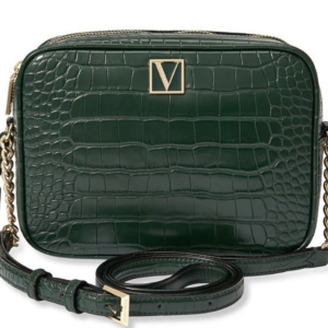 Bolso Victoria Secret, Tipo: Bandolera, Color: Cocodrilo Esmeralda, Poliuretano Nuevo con Etiquetas