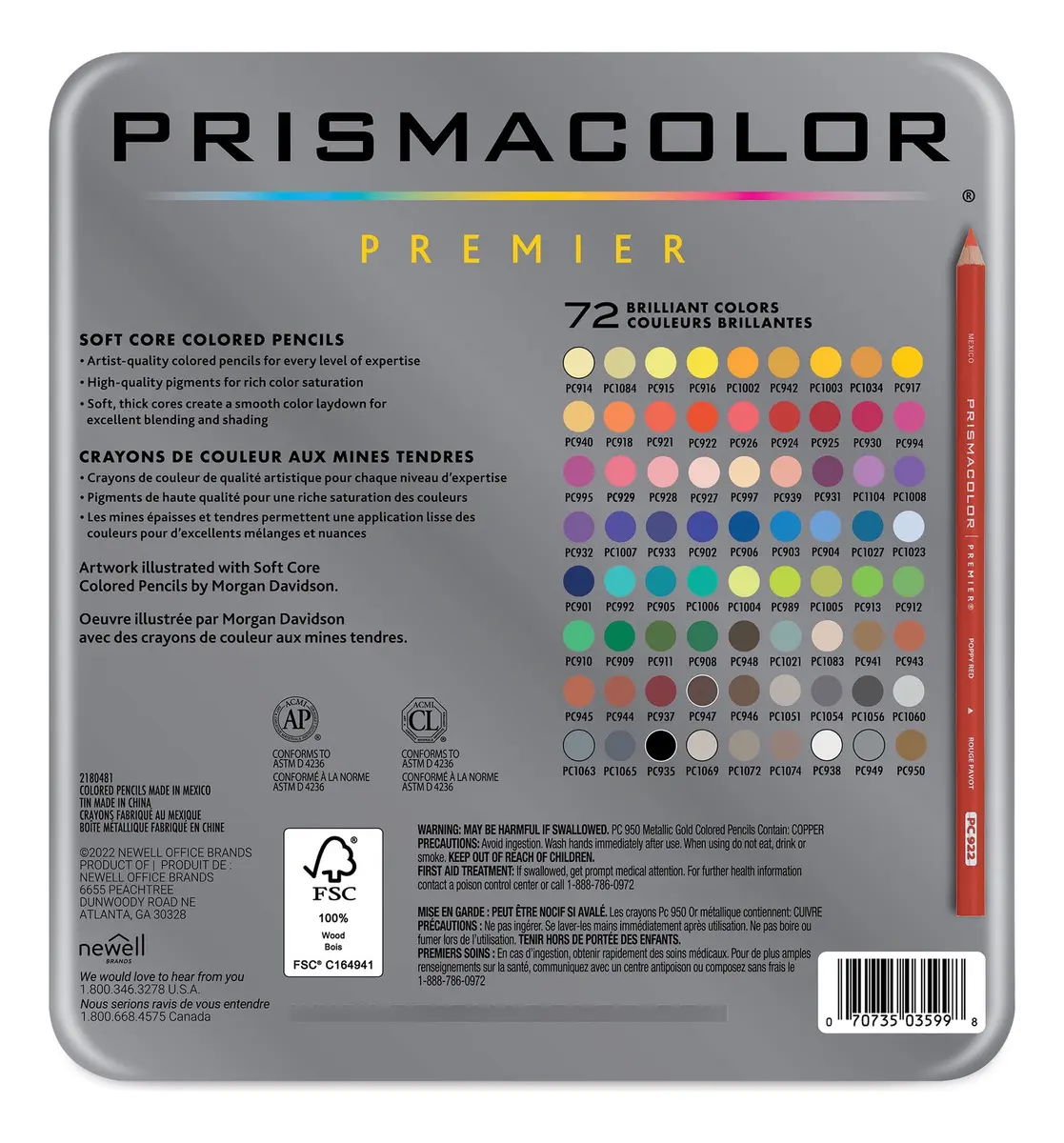 PRISMACOLOR PREMIER 72 COLORES – SET PROFESIONAL DE LÁPICES DE COLOR🎨 - Imagen 2